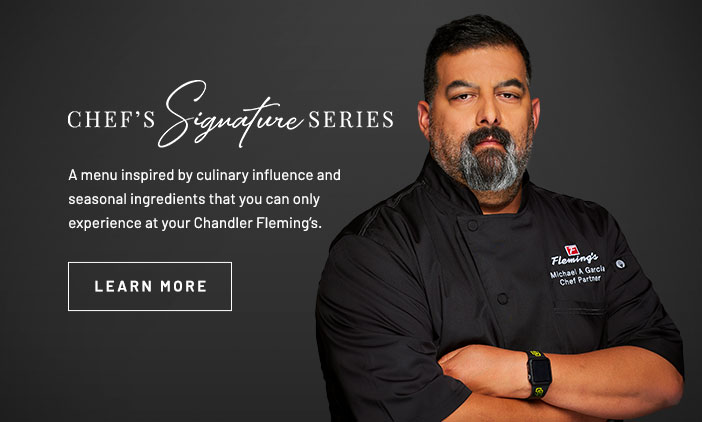 Chef Michael Garcia's Table. Click to learn more.