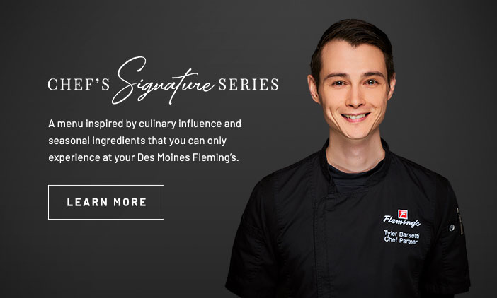 Chef Tyler's Table. Click to learn more.