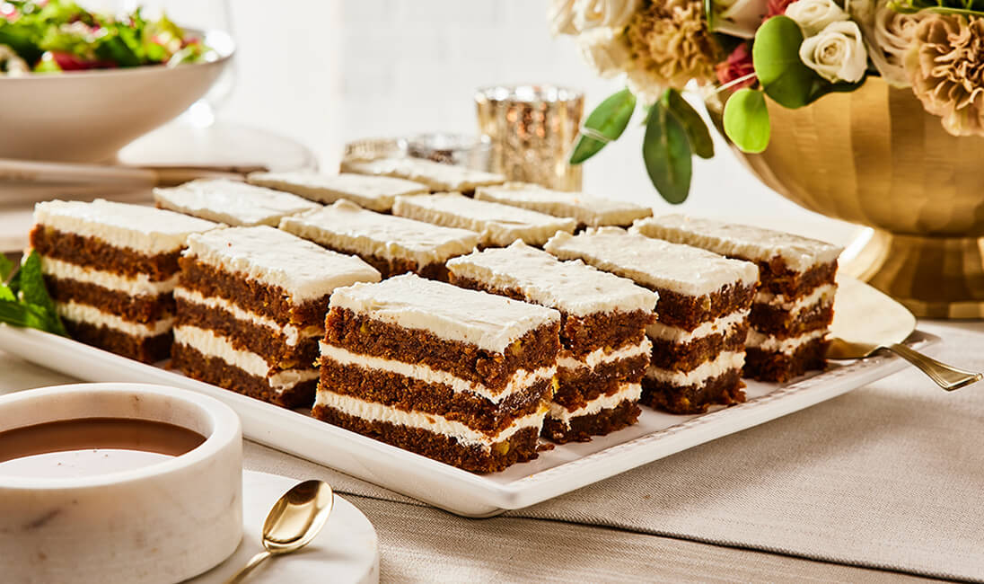 Flemings Catering with moist carrot cake