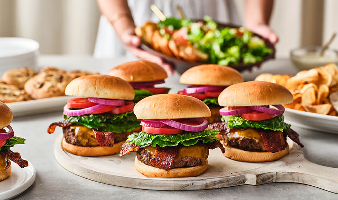 Flemings Catering with Prime Burger Platter