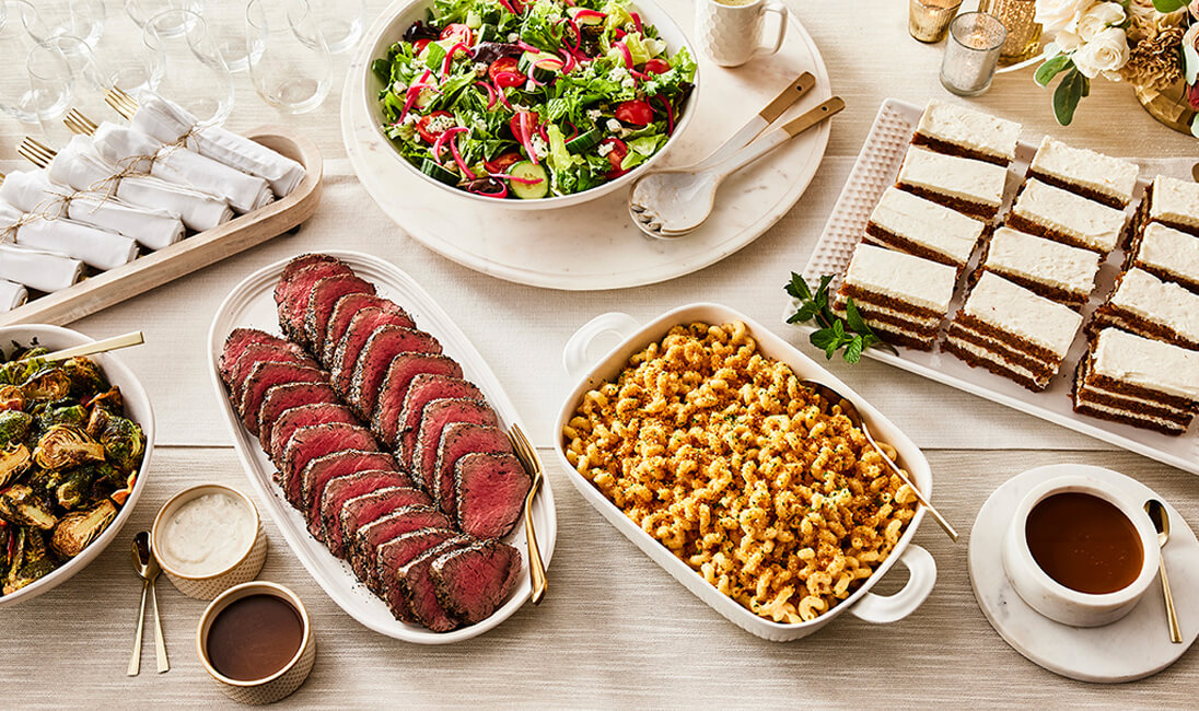 Flemings Catering with Roasted Beef Tenderloin