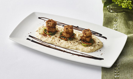 Course Two: Coconut-Crusted Eggplant