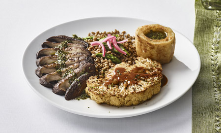 Course Three: Roasted Portobello & Cauliflower Steak